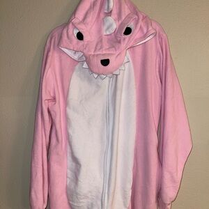 Funzie Pink Dinosaur adult Costume XL